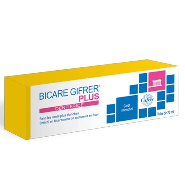 Gifrer Bicare plus dentifrice bicarbonate blancheur 75ml