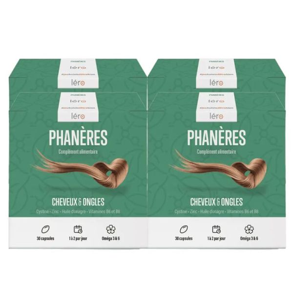 Lero phanères  cheveux et ongles 120 capsules
