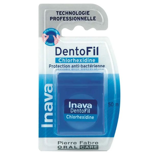 Inava dentofil fil dentaire chlorhexidine 50m