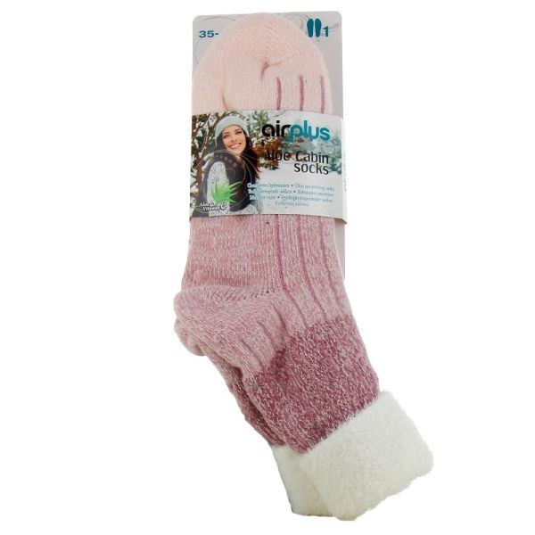 AirPlus Aloe Cabin Socks Chaussettes Hydratantes Mauve 35-41 Femme