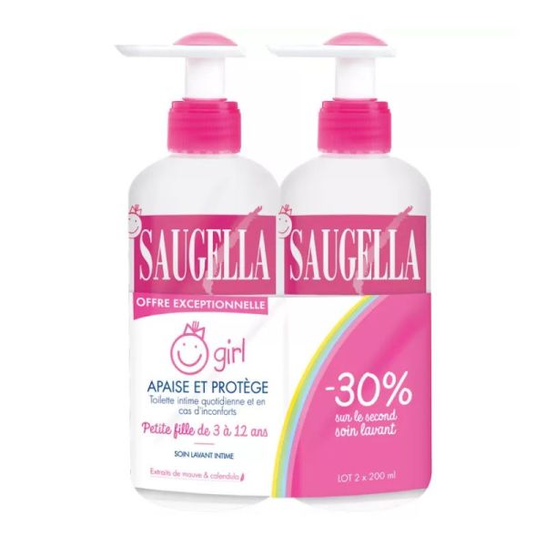 Saugella Girl soin lavant intime apaise et protège 200ml