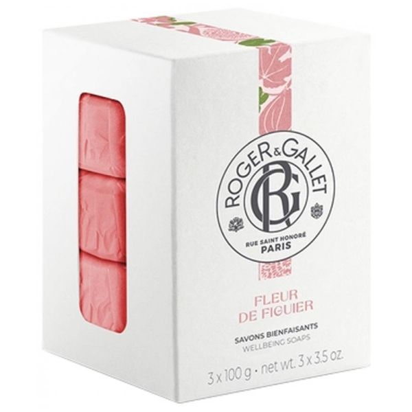 Roger & Gallet Fleur de Figuier 3 Savons Bienfaisants de 100 g