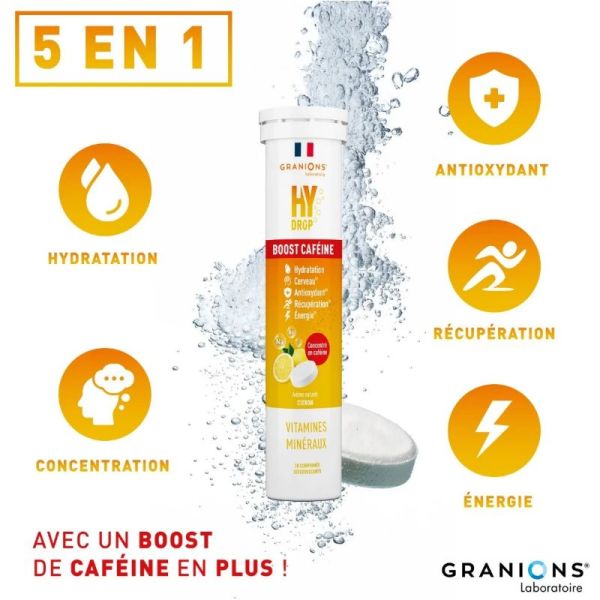 Granions Hydrop hydratation citron 20 comprimés