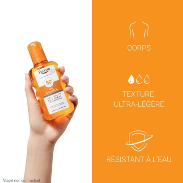 Eucerin Sun Sensitive Protect SPF50+spray transparent peaux sensibles 200ml