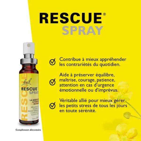 Bach Rescue spray concentré de sérénité 20ml