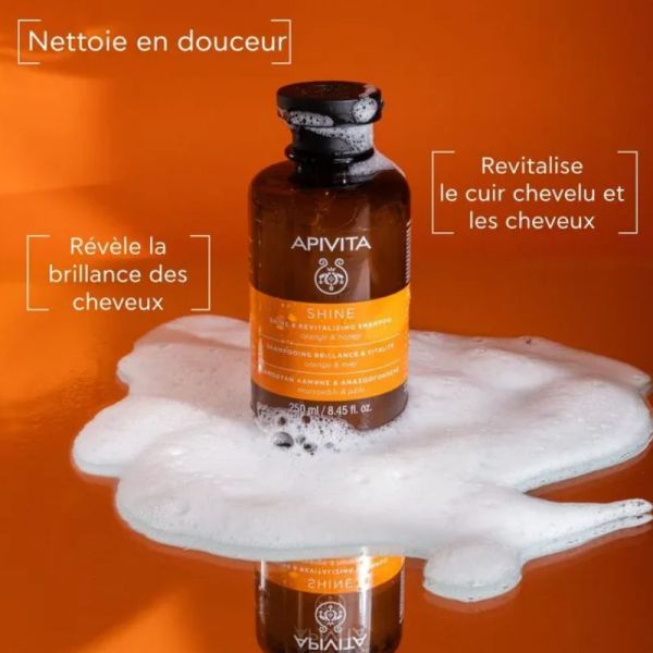 Apivita shampoing Shine brillance et vitalité 250ml