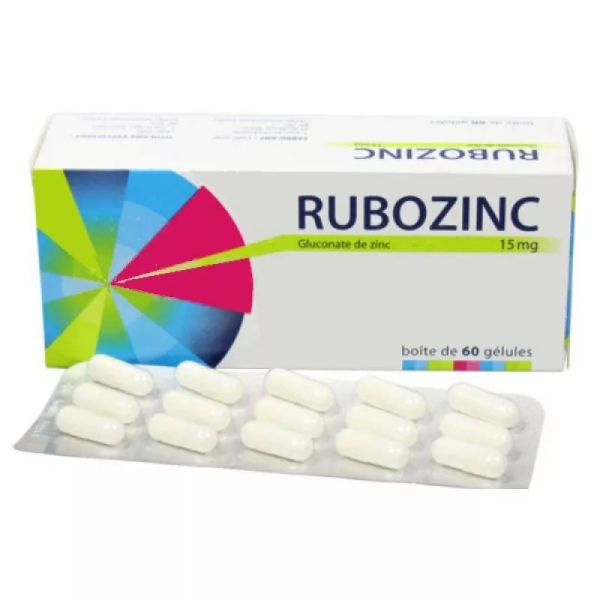 Rubozinc 15mg 60 Gélules