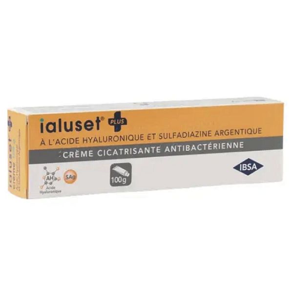 IBSA Ialuset Plus Crème acide hyaluronique + argent 100g