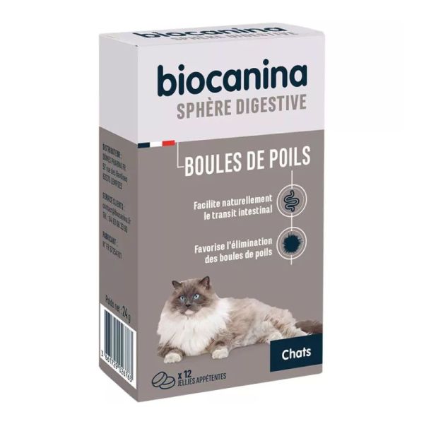 Biocanina Boules de Poils 12 Jellies Appétentes