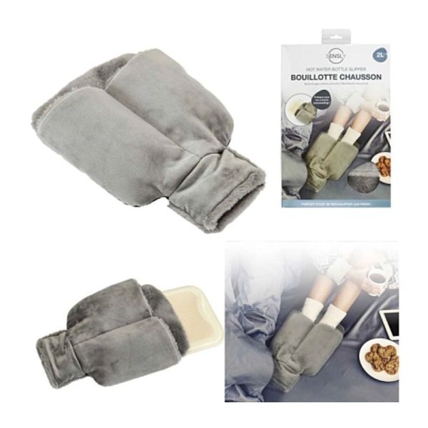 Bouillotte Chausson chauffe pieds 2 Litre