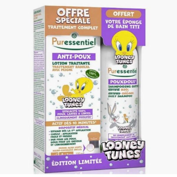 Puressentiel Coffret édition limité anti poux Looney tunes 200 ml