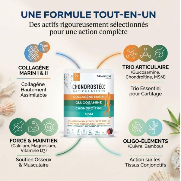 Granions Chondrostéo+ Collagène Marin 280g