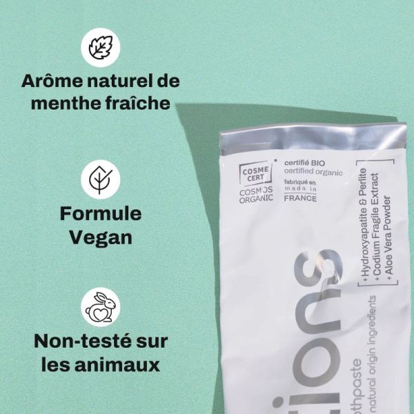 Myvariations dentifrice Hydroxyapatite 2% actifs Blancheur gel 75ml