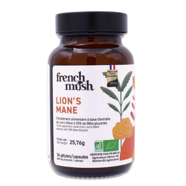 French Mush Lion's Mane Bio 56 gélules