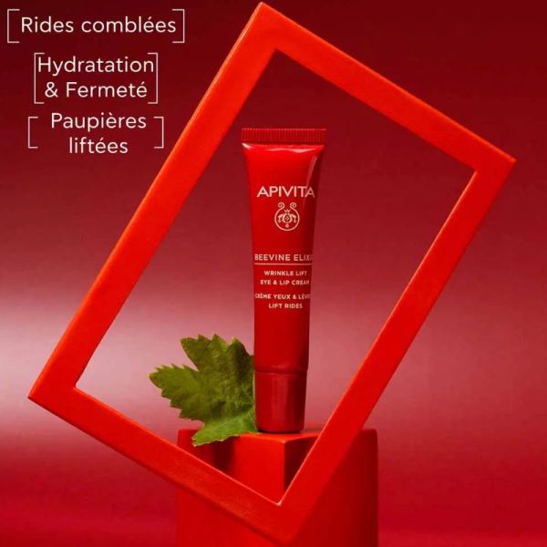 Apivita Beevine Elixir crème yeux et lèvres lift rides 15ml