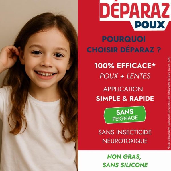 DÉPARAZ-poux Crystal lotion anti poux et lentes 100ml