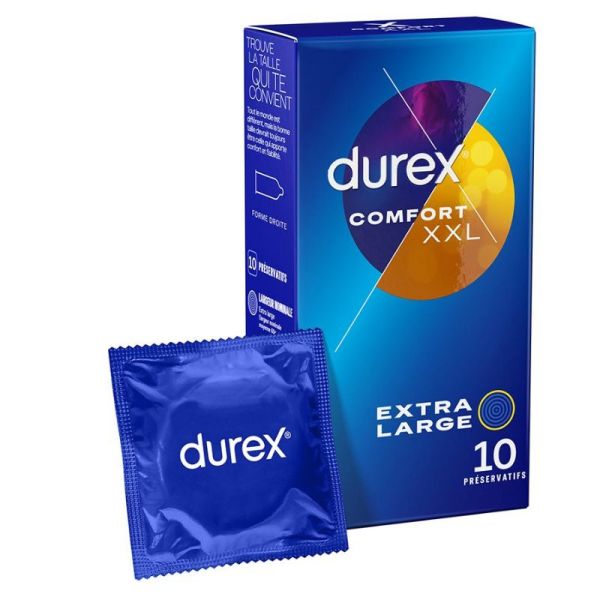 Durex Intensity XL Préservatifs sans latex 10 préservatifs