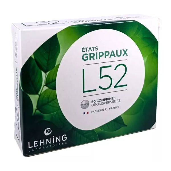Lehning L52 états grippaux 60 comprimés