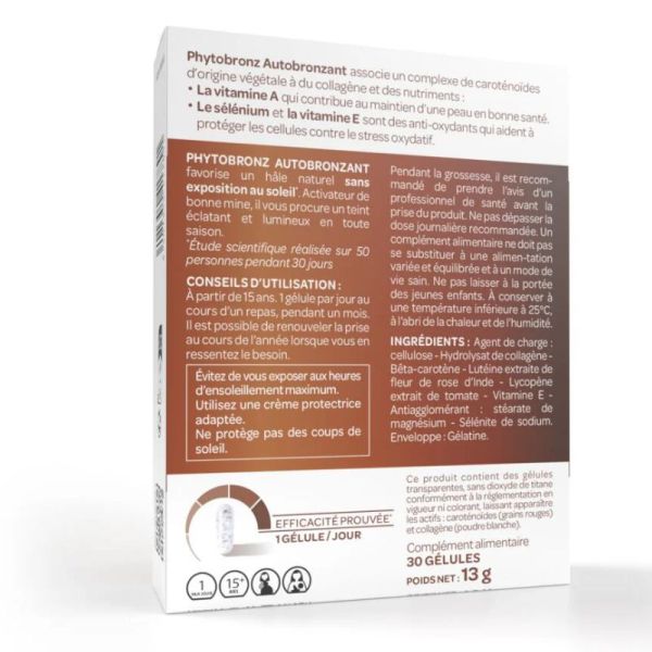 Arkopharma Phytobronz autobronzant 30 gélules