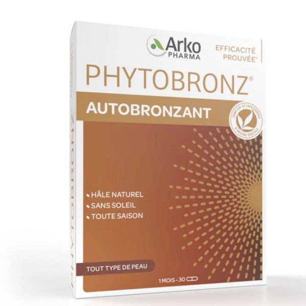 Arkopharma Phytobronz autobronzant 30 gélules