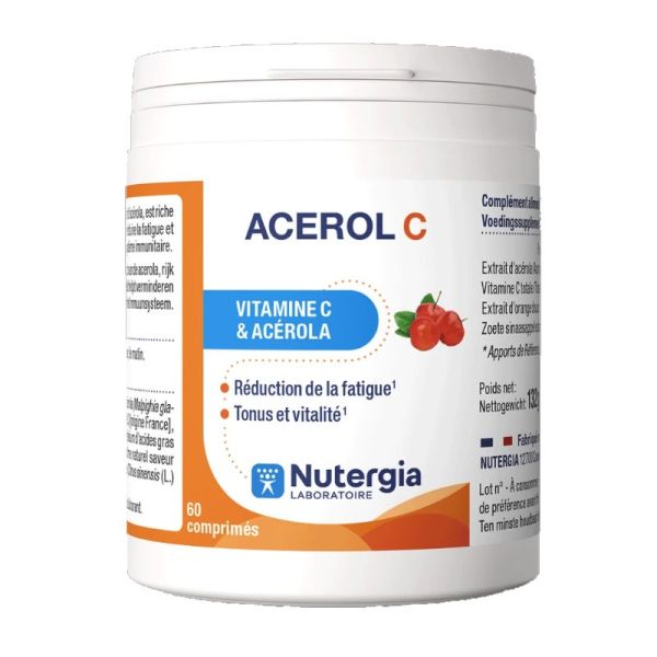 Nutergia Acerol C 60 comprimés à croquer