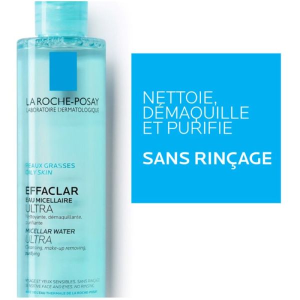 Roche Posay Effaclar eau micellaire ultra peaux grasses 200ml