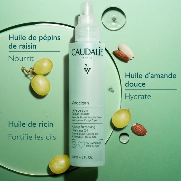 Caudalie Vinoclean huile de soin démaquillante 150ml