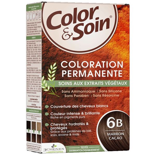 3Chênes Color & Soin Coloration Permanente 6B marron cacao