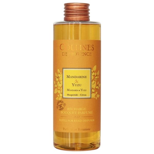 Collines de Provence Recharge Bouquet Parfumé Duo 200 ml Senteur Mandarine & Yuzu