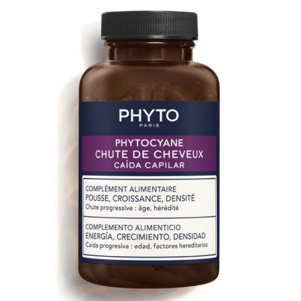 Phytocyane Complément Alimentaire Chute de Cheveux - Pousse - Croissance - Densité - 3 mois