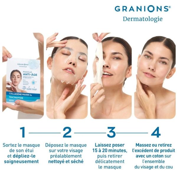 Granions masques anti-âge éclat 2+1 offert