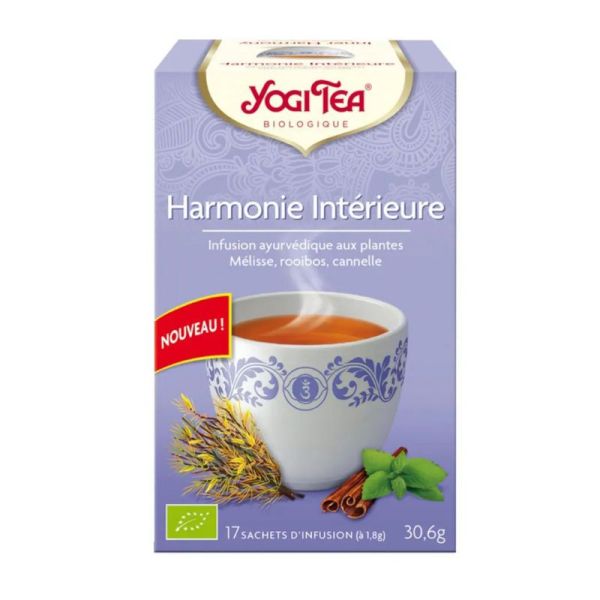 Yogi Tea Harmonie Intérieure Bio Thé Ayurvedic 17 sachets