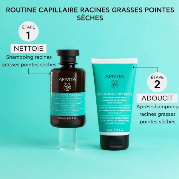 Apivita Après-shampoing pour racines grasses et pointes sèches 150ml