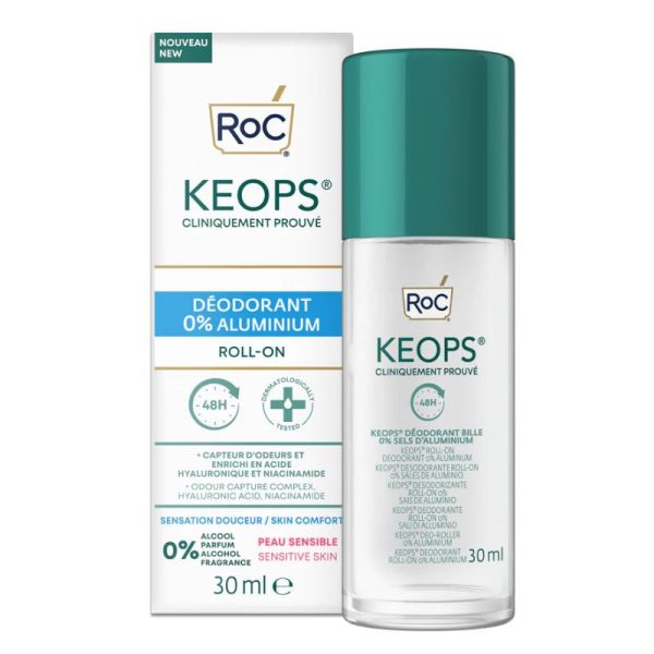 RoC Keops Déodorant à Bille 0% Aluminium 30ml