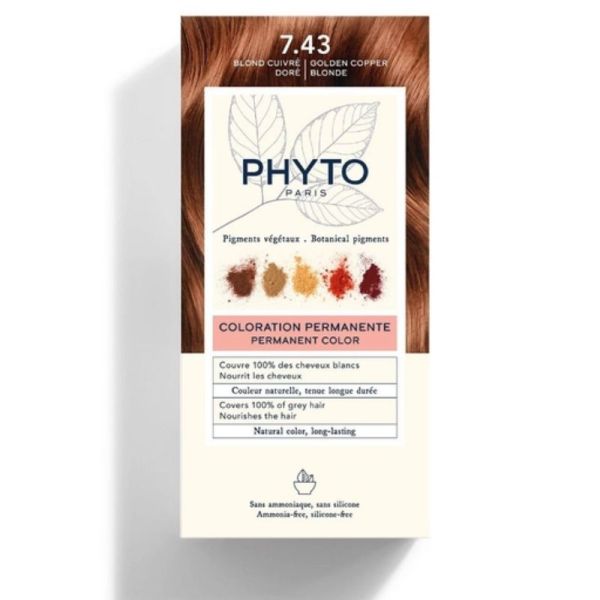 7.43 Blond cuivré doré Kit Coloration Permanente