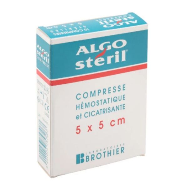 Algostéril compresse stérile 5 X 5cm boite de 10 compresses