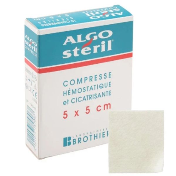Algostéril compresse stérile 5 X 5cm boite de 10 compresses