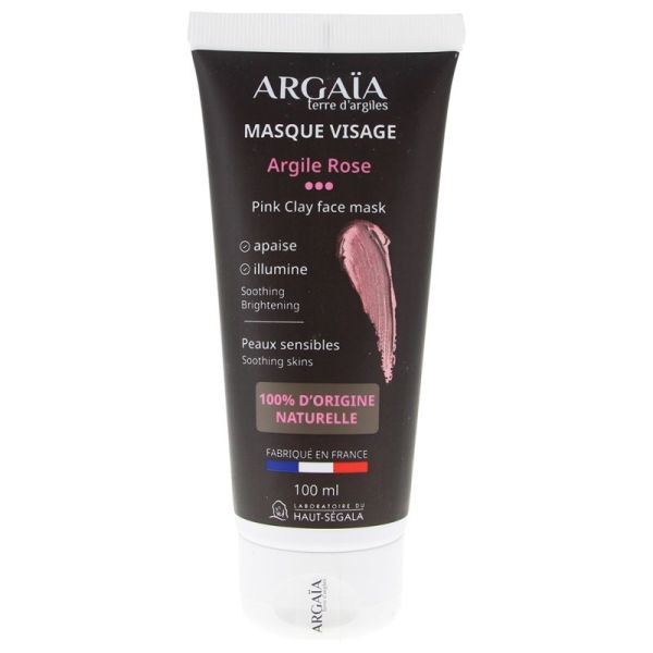 Argaïa masque visage argile Rose 100 ml