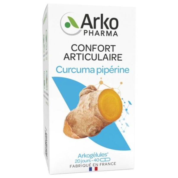 Curcuma pipérine bio 40 gélules