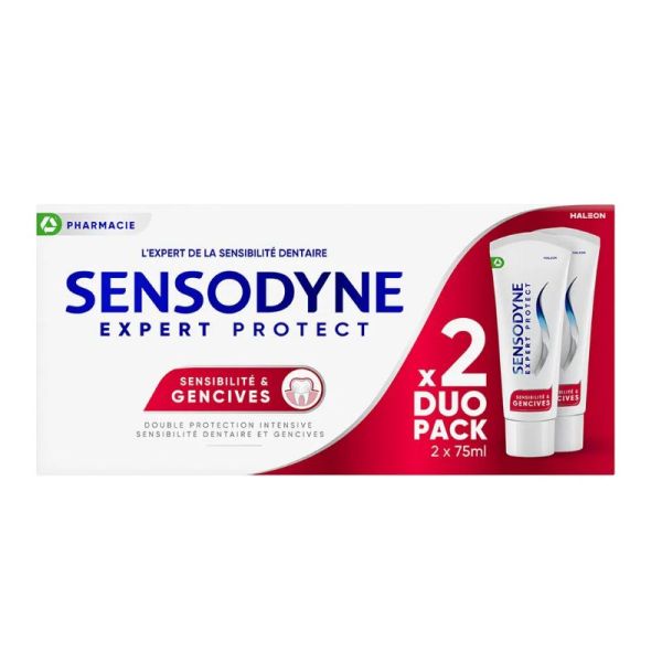 Sensodyne Expert Protect sensibilité et gencives menthe fraiche 2x75ml