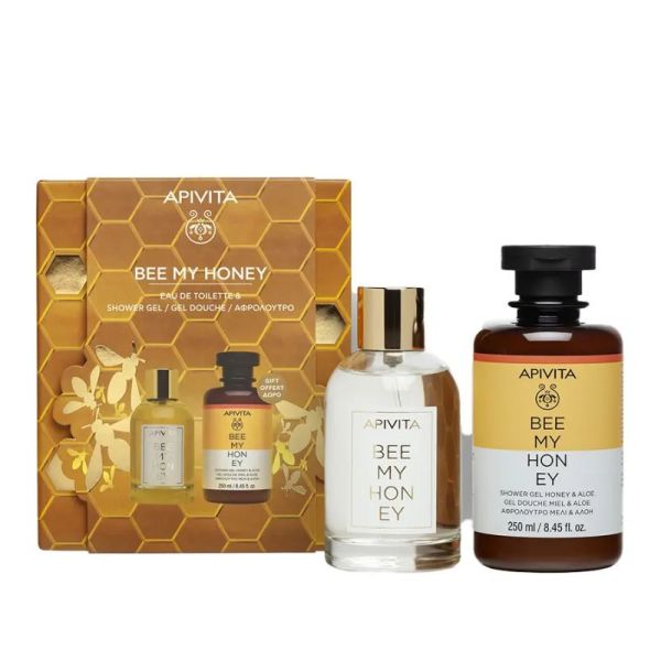 Apivita Coffret Bee My Honey Eau De Toilette 100ml + Gel Douche 250ml