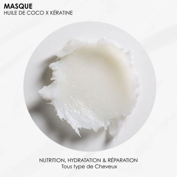 RoseBaie Masque Coco & kératine nutrition & hydratation 250ml