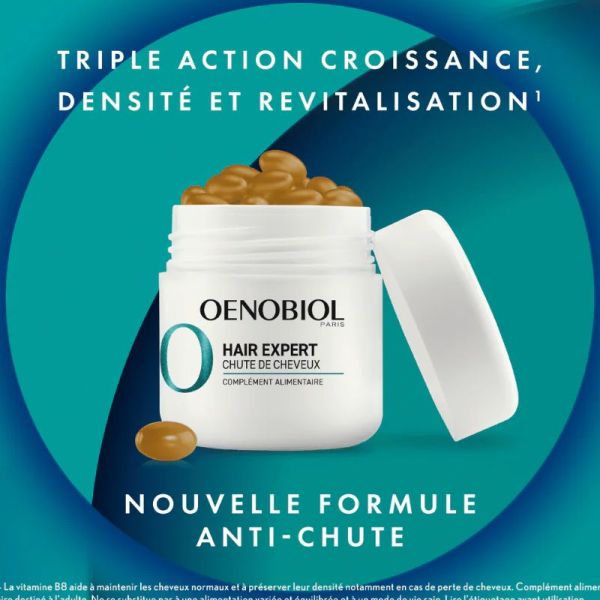 Oenobiol Hair Expert chute cheveux 2x30 capsules