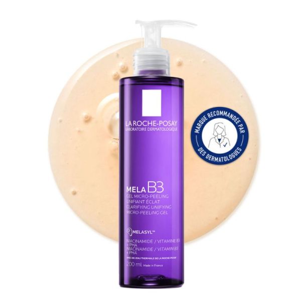 Roche Posay Mela B3 gel micro-peeling unifiant éclat 200ml