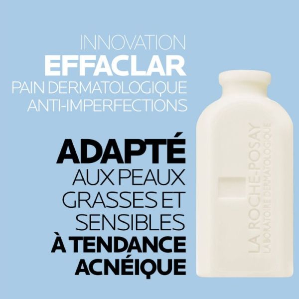 Roche Posay Effaclar pain dermatologique anti Imperfections 65g