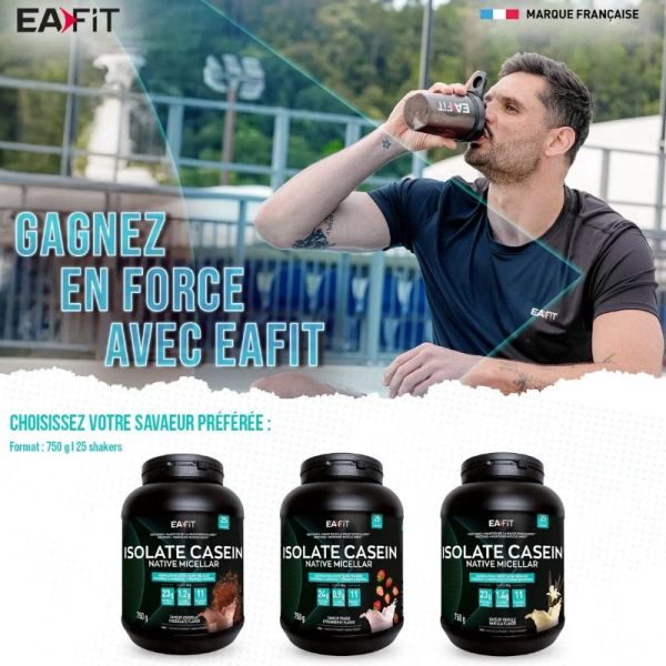 Eafit Ripped Max caséine prise de muscle sec chocolat 750g