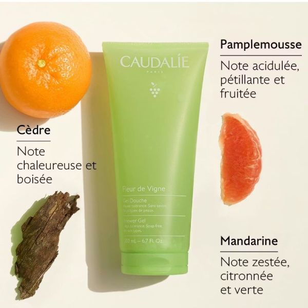 Caudalie gel douche Fleur de Vigne 200 ml