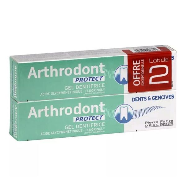 Arthrodont Protect Gel Dentifrice Lot de 2 x 75 ml