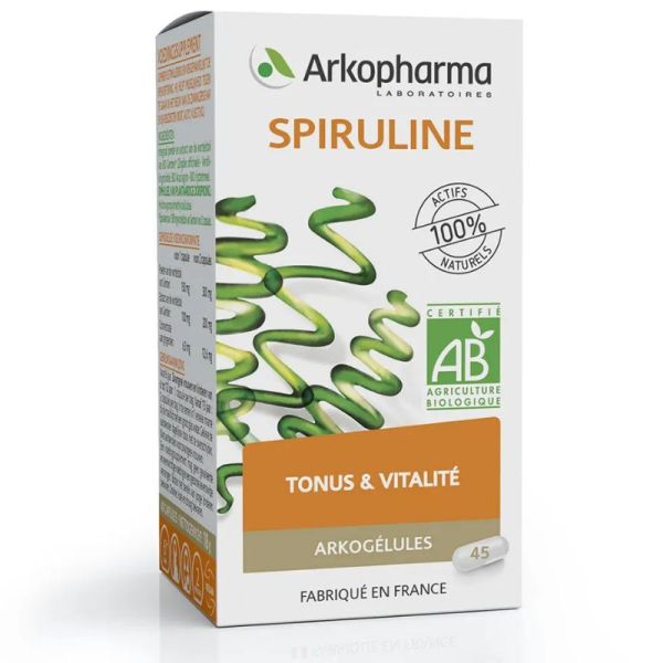 Arkopharma Arkogélules spiruline bio 45 gélules