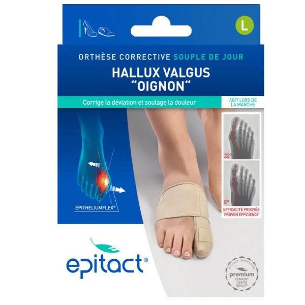 Epitact Orthèse corrective Hallux Valgus taille L souple de jour 1 unité